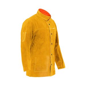 Svářečská bunda z hovězí štípenky žlutá velikost M - Svářečské bundy Stamos Welding Group