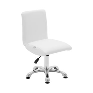 B-zboží Otočná židle na kolečkách s opěradlem 38–52 cm 150 kg bílá - Zboží z druhé ruky physa
