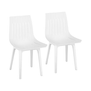 B-zboží Židle 2dílná sada až 150 kg sedák 47 x 42 cm bílá - Zboží z druhé ruky Fromm & Starck