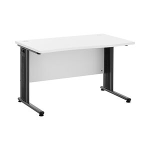B-zboží Kancelářský stůl 120 x 73 cm bílá / šedá - Zboží z druhé ruky Fromm & Starck