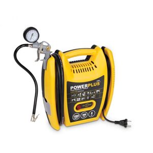 Powerplus Elektrický bezolejový kompresor plus 5 ks přísl. Powerplus POWX1705