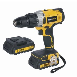 Powerplus Aku příklepový šroubovák / vrtačka 20V LI-ION 2BAT POWX00445 (sada)