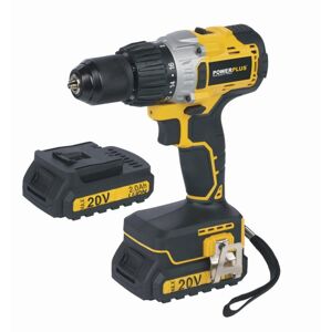 Powerplus Aku bezuhlíkový příklepový šroubovák / vrtačka 20V LI-ION 2BAT Powerplus POWX00450 (sada)
