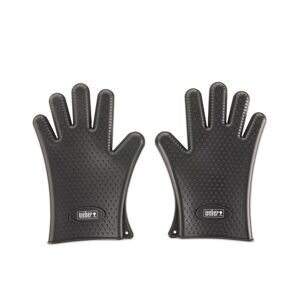 Weber Grilovací rukavice černá, silikonové, velikost EU 9